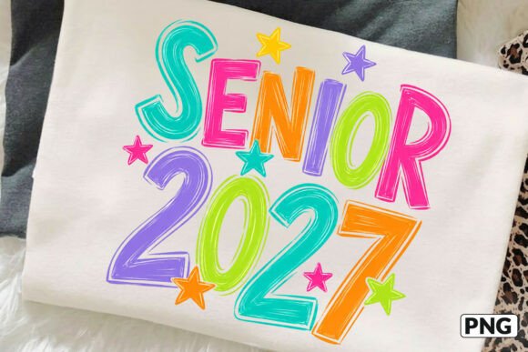 Download Preppy Senior 2027 Tshirt Design Png - Png Collection