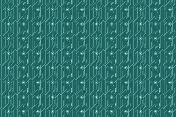 Download Green Circuit Board Geometric Pattern - Pattern Collection