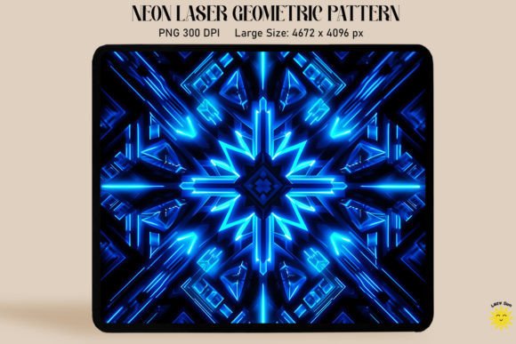 Download Neon Vibrant Blue Laser Pattern - Pattern Collection