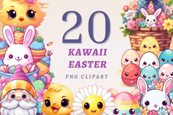 Download Kawaii Easter PNG Bundle - Png Collection