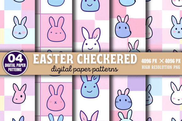 Download Easter Checkered Digital Pattern 4 - Pattern Collection