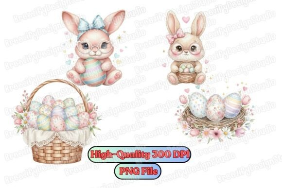 Download Easter Bunny PNG Set, Adorable Easter - Png Collection