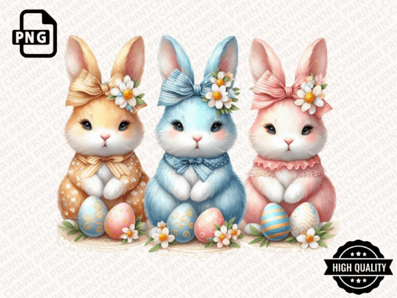 Download Happy Easter PNG Coquette Easter Bunny - Png Collection