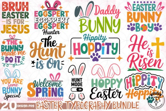 Download Easter Typography Bundle PNG - Png Collection