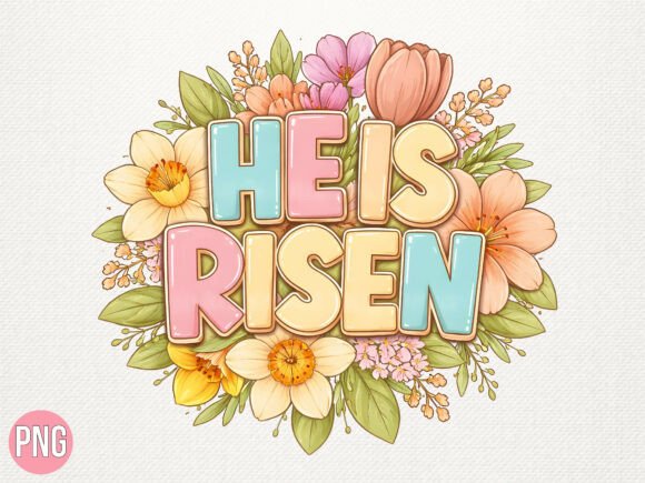 Download He is Risen Pastel Spring Floral PNG - Png Collection