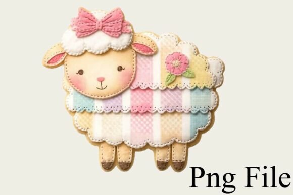 Download Faux Patchwork Easter Lamb PNG - Png Collection