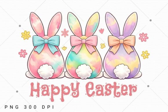 Download Happy Easter PNG, Coquette Easter Bunny - Png Collection