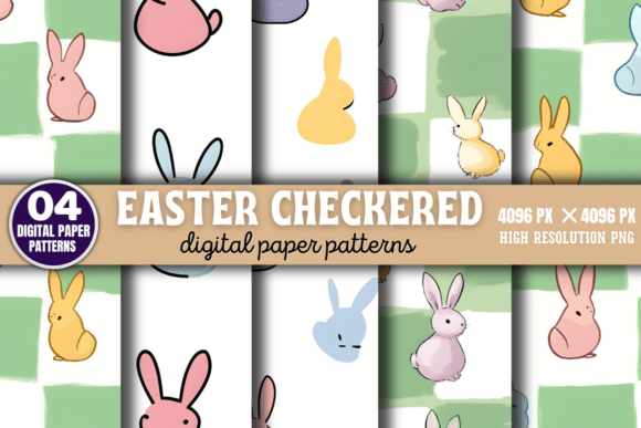 Download Easter Checkered Digital Pattern 6 - Pattern Collection