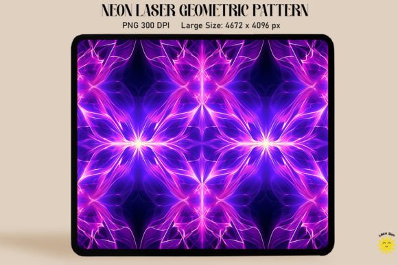 Download Neon Vibrant Purple Laser Pattern - Pattern Collection
