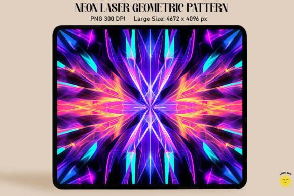 Download Neon Vibrant Colorful Laser Pattern - Pattern Collection