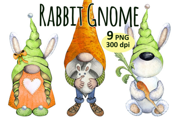 Download Easter Bunny Rabbit Gnome &amp; Carrot Png - Png Collection