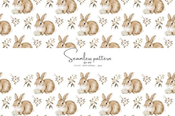 Download Seamless Bunny Pattern Jpeg - Pattern Collection