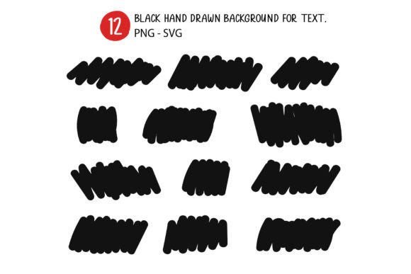 Download Black Hand Drawn Background for Text. - Premium Resources