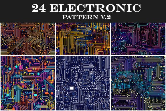 Download Electronic Pattern V.2,Circuit Board - Pattern Collection