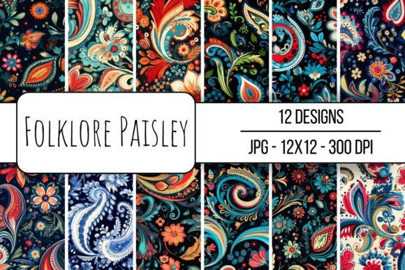Download Folklore Paisley Seamless Pattern - Pattern Collection