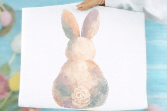 Download Pastel Floral Easter Bunny Png - Png Collection