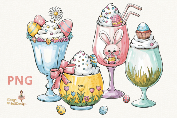 Download Watercolor Easter Drinks Clipart PNG - Png Collection