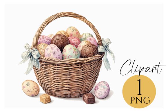 Download Easter Basket Clipart PNG Spring Decor - Png Collection
