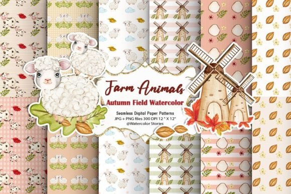 Download Farm Sheep Digital Seamless Pattern - Pattern Collection