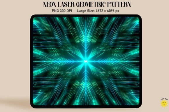 Download Neon Vibrant Turquoise Laser Pattern - Pattern Collection