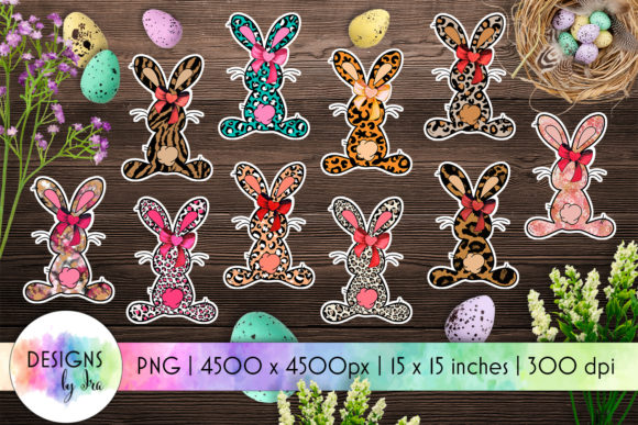 Download Easter Bunny Stickers Set of 10 - Easter bunny stickers Collection