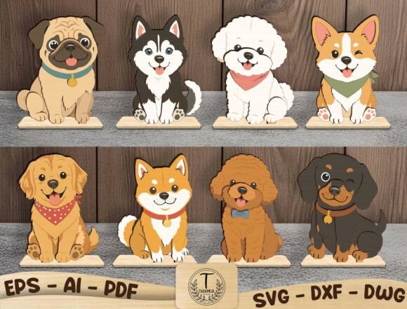 Download Dog Standee Laser Cut File SVG Bundle - Svg bundle Collection