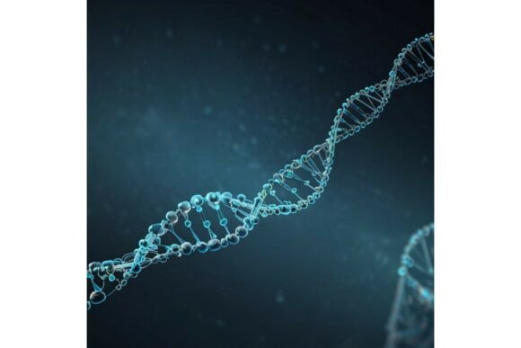 Download AI-Generated DNA Helix Design Background - Premium Resources