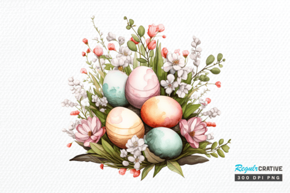 Download Watercolor Eggs Easter Day Clipart Png - Png Collection