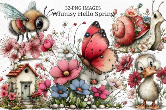 Download Whmisy Hello Spring Clipart PNG - Png Collection