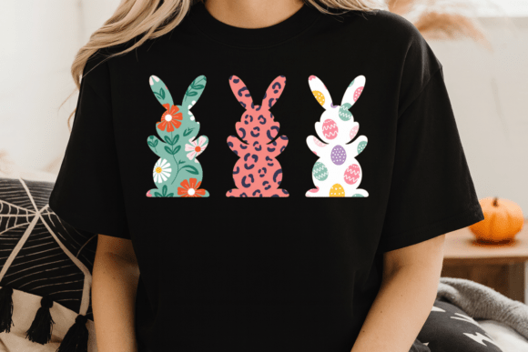 Download Patterned Easter Bunnies PNG Shirt - Pattern Collection