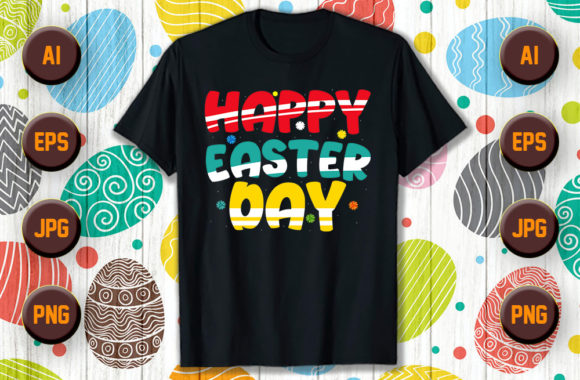Download Happy Easter Typography T Shirt Design 1 - Typography t shirt Collection
