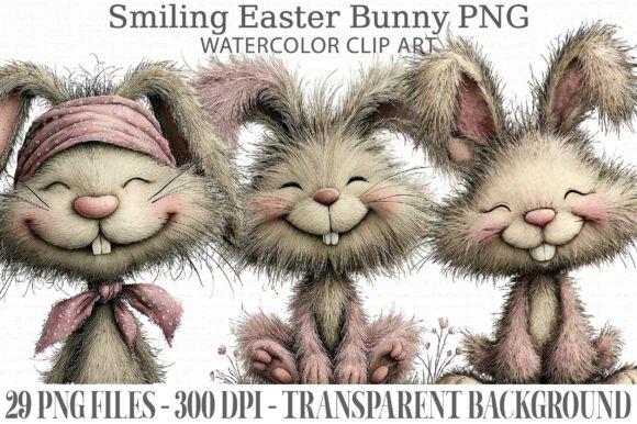 Download Smiling Easter Bunny PNG Bundle - Png Collection