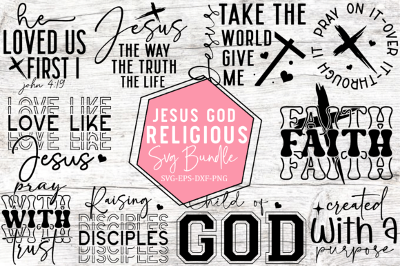 Download Jesus God Religious SVG Bundle - Svg bundle Collection