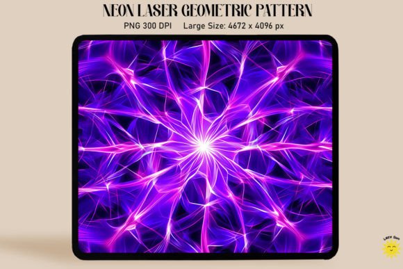 Download Neon Vibrant Purple Laser Pattern - Pattern Collection