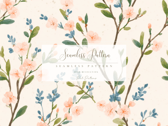Download Spring Easter Floral Seamless Pattern PNG - Pattern Collection