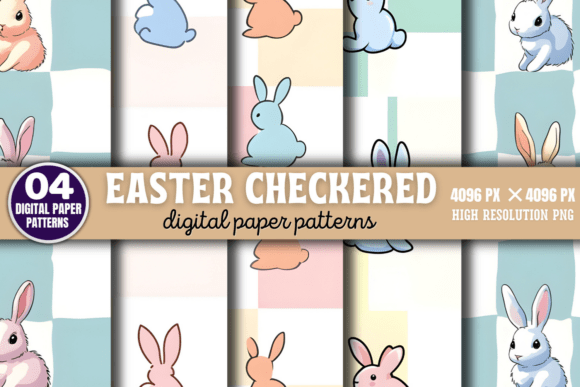 Download Easter Checkered Digital Pattern 3 - Pattern Collection