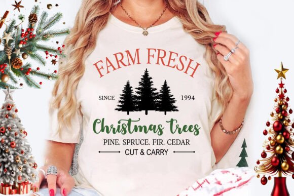 Download Farm Fresh Christmas SVG Trees Sign PNG - Png Collection