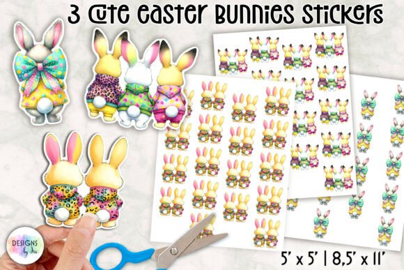 Download Cute Easter Bunny Stickers - Easter bunny stickers Collection