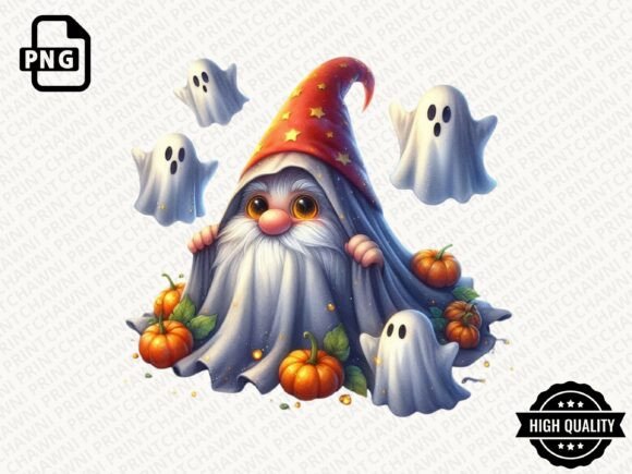 Download Watercolor Halloween Gnome Clipart PNG - Png Collection