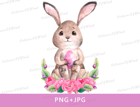 Download Watercolor Easter Bunny Sublimation PNG - Png Collection